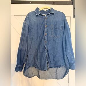 Aritzia denim forum oversized shirt